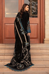 Black Velvet Embroidered Formal Suit