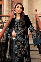 Black Velvet Embroidered Formal Suit