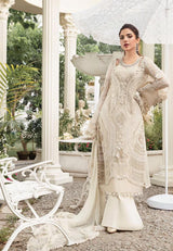 Off-White Embellished Pearl & Cutwork Formal