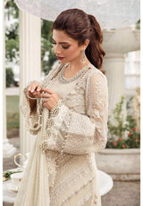 Off-White Embellished Pearl & Cutwork Formal