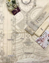 Off-White Embellished Pearl & Cutwork Formal