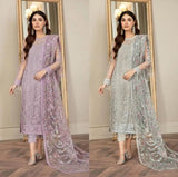 WEEDING WEAR GREY DRESS