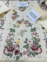 Ivory Floral Embroidered Lawn Suit