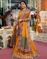 Vibrant Orange Sharara Suit