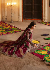 Deep Red Shirt with Sharara Set