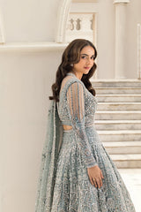 Dusty Teal Lehenga Choli
