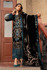 Black Velvet Embroidered Formal Suit
