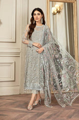 WEEDING WEAR GREY DRESS