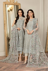 WEEDING WEAR GREY DRESS