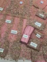 Tea Rose Pink& Lilac Lavender Net