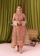 Dusty Terracotta Peach Embroidered Formal Festive Outfit