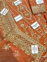 Dusty Terracotta Peach Embroidered Formal Festive Outfit