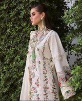 Ivory Floral Embroidered Lawn Suit