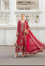 Luxury Chiffon Heavy Embroidered Suit