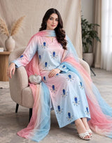 Hand-Embellished Tie & Dye Suit | Normal Adda Work Collection