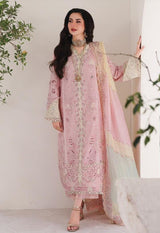 Luxury Soft Pink Embroidered Lawn Outfit