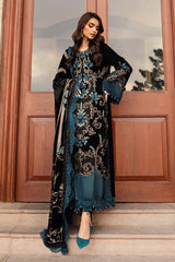 Black Velvet Embroidered Formal Suit