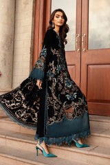 Black Velvet Embroidered Formal Suit
