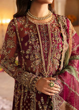 Deep Red Shirt with Sharara Set
